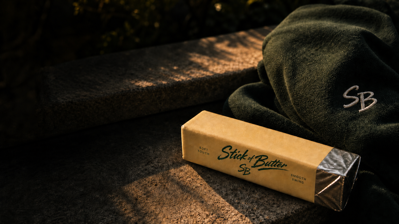 Stick of Butter teaser scene with branded butter and SB cap